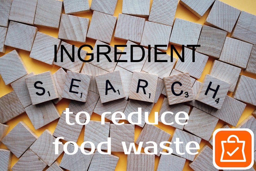 Ingredient search to reduce food waste