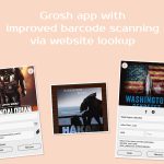 Grosh app with improved barcode scanning via website lookup